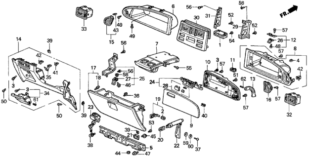 1996 Honda Odyssey  Screw, Tapping (4X16) Diagram for 9391114480