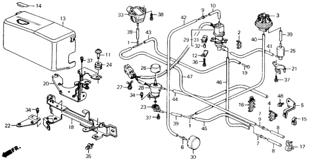 1989 Honda Civic  Screw-Washer (5X8) Diagram for 90041PM5A01