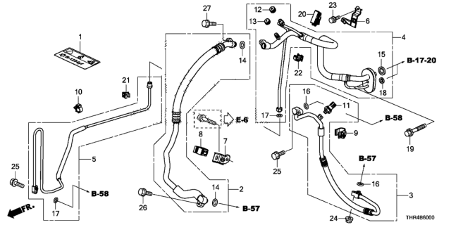 2020 Honda Odyssey Pipe, Receiver Diagram for 80341THRA01