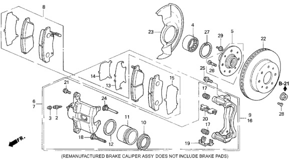 1993 Honda Civic  Bolt, Flange (8X22) Diagram for 45240SA7003