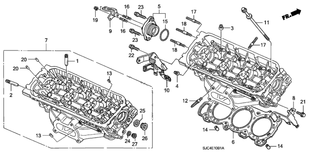 2007 Honda Ridgeline Pin B, Dowel (6X10) Diagram for 9430206100