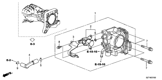 2012 Honda CR-Z  Tube A, Purge Diagram for 36167RTWA00