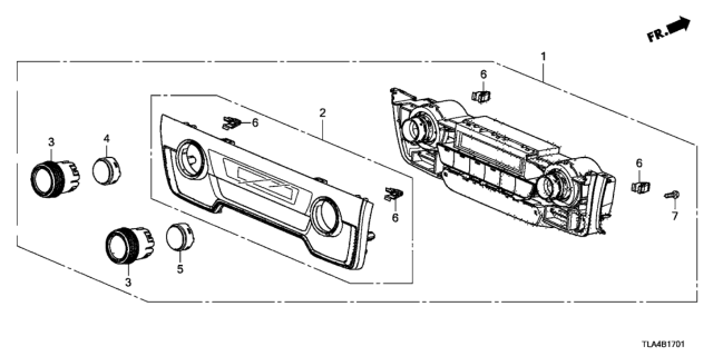 2018 Honda CR-V Knob Assy., Dial *NH869L* (GRAND BONHEUR SILVER) Diagram for 79622TLAA41ZC