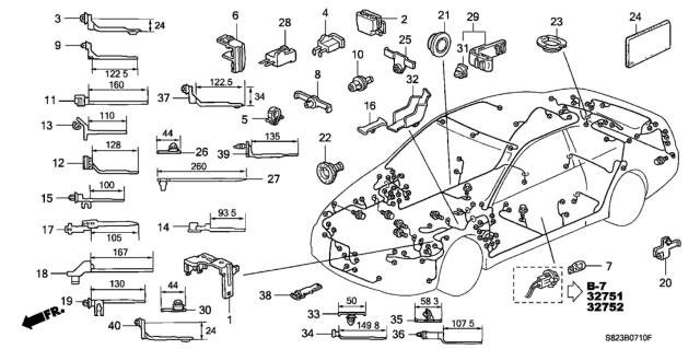 2002 Honda Accord Grommet, Wiper Motor (Black) Diagram for 91620SM4003