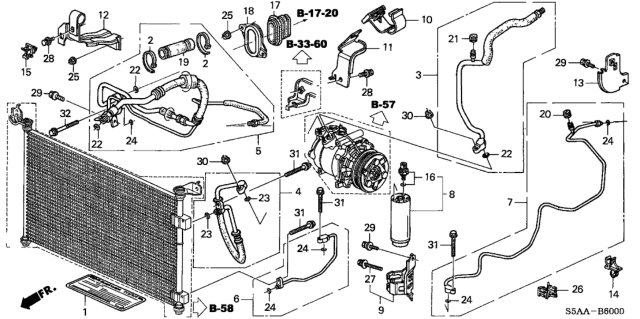 2004 Honda Civic  Cap, Valve (H) Diagram for 80865SW5003