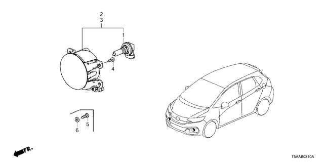 2019 Honda Fit Screw, Tapping (6X15) (Po) Diagram for 90113T5A000