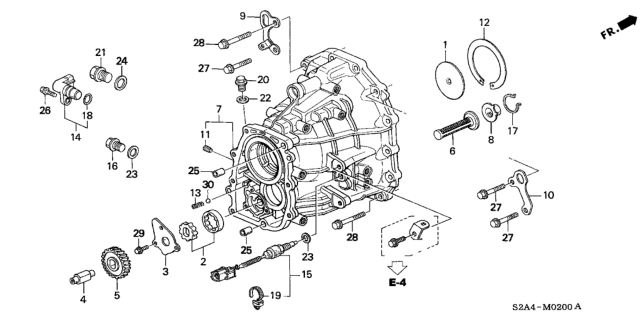 2007 Honda S2000  Case, Transmission Diagram for 21200PCY000