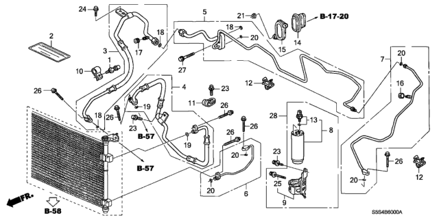 2002 Honda Civic  Receiver Assembly Diagram for 80351S6MA01