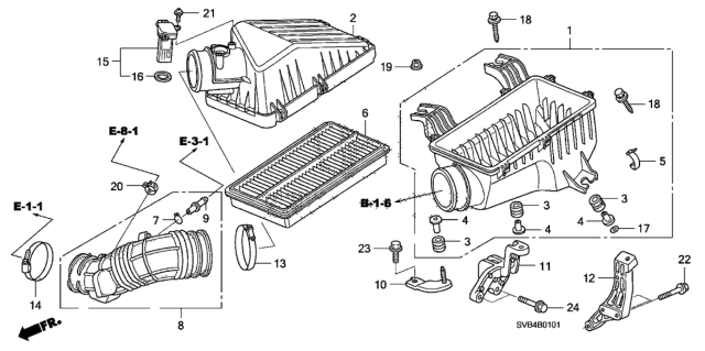 2010 Honda Civic O-Ring Diagram for 37985RTA003
