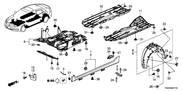 2017 Honda Civic  Garn Assy *R560P* Diagram for 71850TBAA01ZA