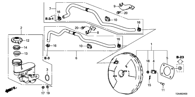 2016 Honda Accord  Set, Master Power Diagram for 01469T2GA00