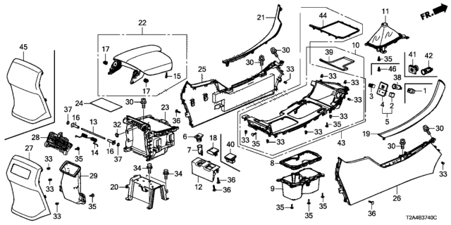 2014 Honda Accord Socket Assy, Acc Diagram for 39635T2AA01