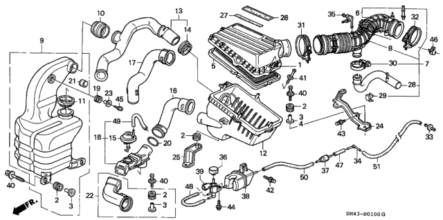 1991 Honda Accord  Bolt-Washer, Special (6X25) Diagram for 90010PT2000