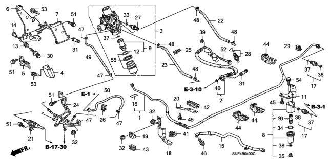 2009 Honda Civic  Clamp, Tube (7.5) Diagram for 36367P13003