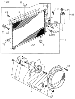 1994 Honda Passport  Switch Pressure, Cond Diagram for 8973669630