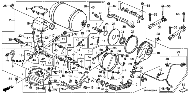 2011 Honda Civic  Bolt, Flange (10X80) Diagram for 90085S1GA00