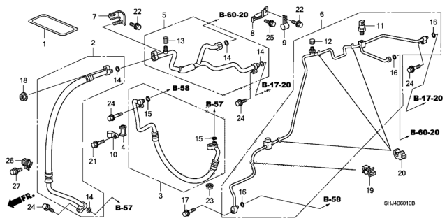 2007 Honda Odyssey  Hose, Suction Diagram for 80311SHJA01
