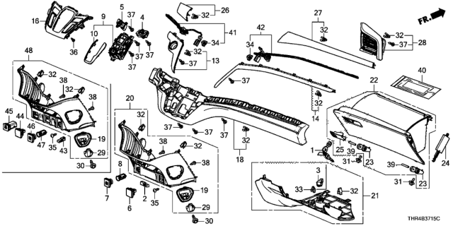 2022 Honda Odyssey  Screw, Tap (3X10) Diagram for 9390322280