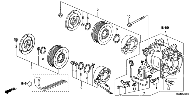 2011 Honda Fit Coil Set, Field Diagram for 38924RB7Z01