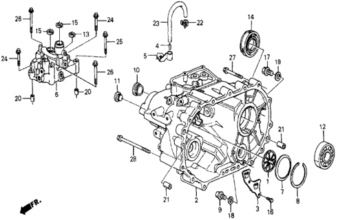 1985 Honda Civic Bolt, Flange (8X45) Diagram for 957000804508