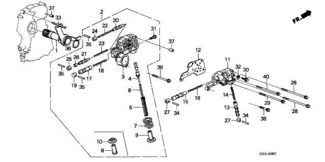 1986 Honda Accord  O-Ring (31X1.7) (Arai) Diagram for 91316PF4003