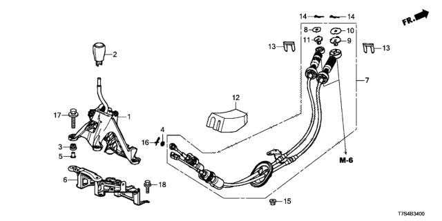 2016 Honda HR-V Sub Assy, Change L Diagram for 54100T7AH01