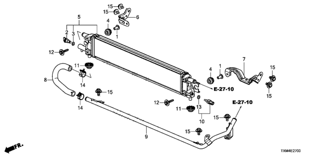 2019 Honda Insight BRACKET COMP Diagram for 1J0626L2A00