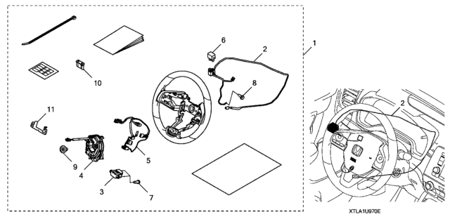 2021 Honda CR-V  Electronic Control Unit, Hsw Diagram for 78550TLAC51