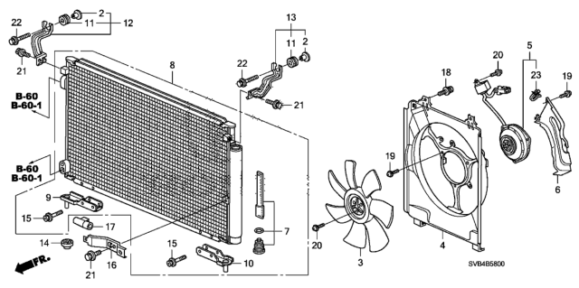 2011 Honda Civic Fan, Cooling Diagram for 38611RNAA01