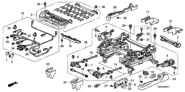 2011 Honda CR-V Cover, L. Rail (Upper) (Outer)*NH642L* (INDIGO BLACK) Diagram for 81669STKA01ZC