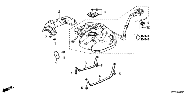 2018 Honda Accord  Bolt-Washer (10X30) Diagram for 17525TVAA00