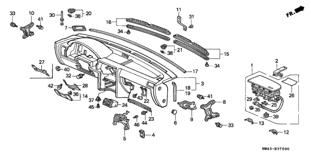 1993 Honda Accord  Screw-Washer (4X12) Diagram for 938910401208