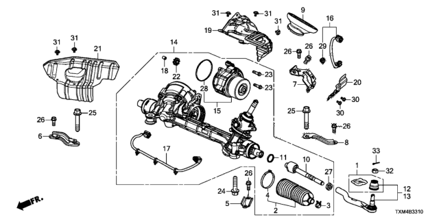 2019 Honda Insight  Motor Bush Diagram for 53792TV8G01