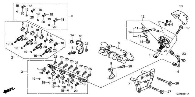 2021 Honda Accord  Pipe Set, Fuel Joint Diagram for 160126B2305