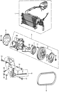 1985 Honda Accord  Insulator, Heat Diagram for 38885PD2952