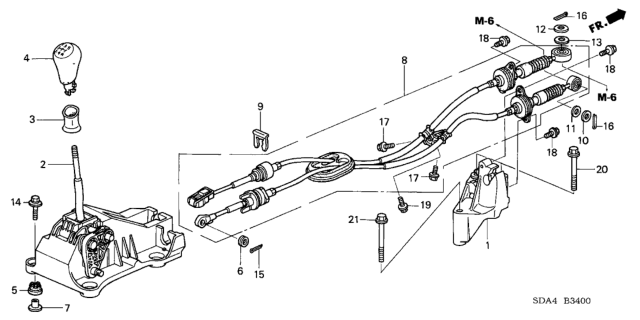 2006 Honda Accord  Ring Diagram for 54103SDA003
