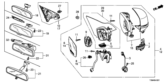 2017 Honda Accord Screw (4X12) Diagram for 90145STXH11