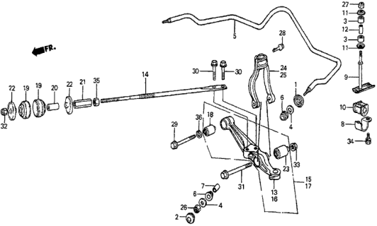1986 Honda Prelude Washer, Spring (10MM) Diagram for 9411110000