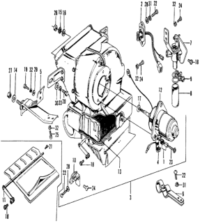 1973 Honda Civic  Screw, Pan (3X6) Diagram for 93500030060H