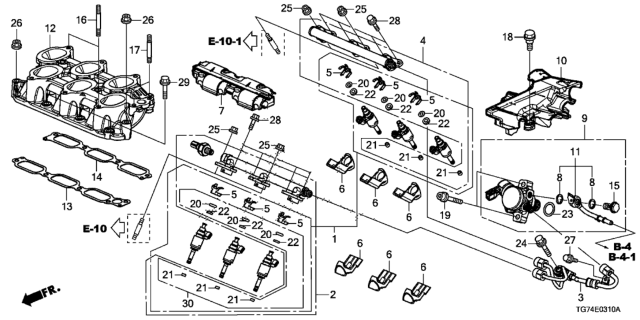 2017 Honda Pilot  Bolt, Stud (8X60) Diagram for 90042R9PA00