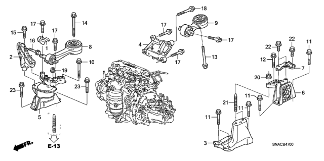 2011 Honda Civic  Bolt, Flange (12X57) Diagram for 90170SNAA00