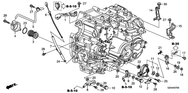 2015 Honda Pilot  Cover, Element Diagram for 25471RJB000