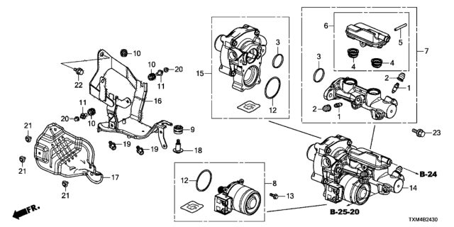 2020 Honda Insight  Bolt, Flange (5X15) Diagram for 57302T6CJ01