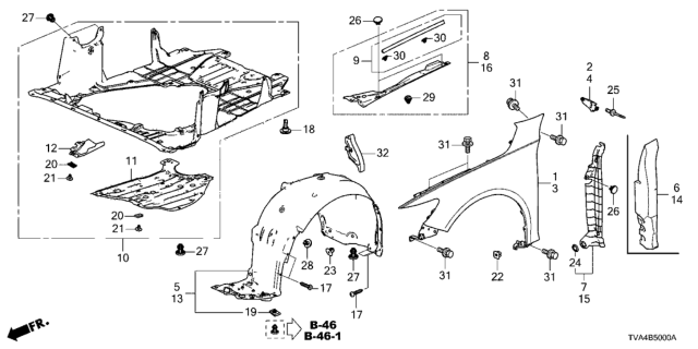 2020 Honda Accord Grommet (25MM) Diagram for 90825T2A003