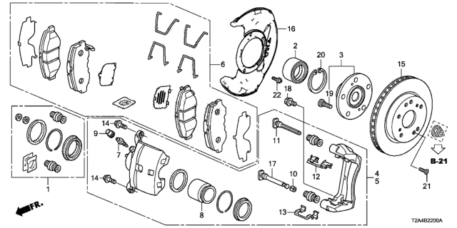 2014 Honda Accord  Bolt, Wheel (Rocknel Fastener) Diagram for 90113STKA01