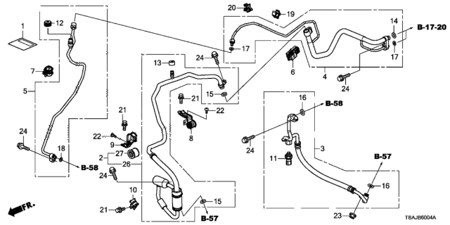 2019 Honda Civic  HOSE, SUCTION Diagram for 80312TGGA02