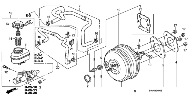 2007 Honda Pilot  Screw Diagram for 46661S3V003