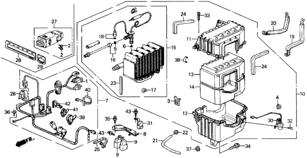 1991 Honda Civic  Bulb, Neo-Wedge (14V 65Ma) Diagram for 35851SB2003