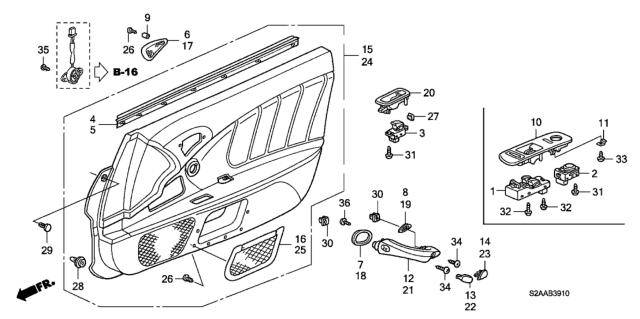 2009 Honda S2000  Screw, Tapping (3X16) Diagram for 9390132420