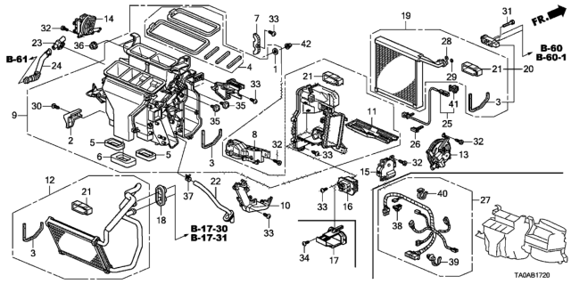 2012 Honda Accord Sub-Wire, Air Conditioner Diagram for 80650TA0A10